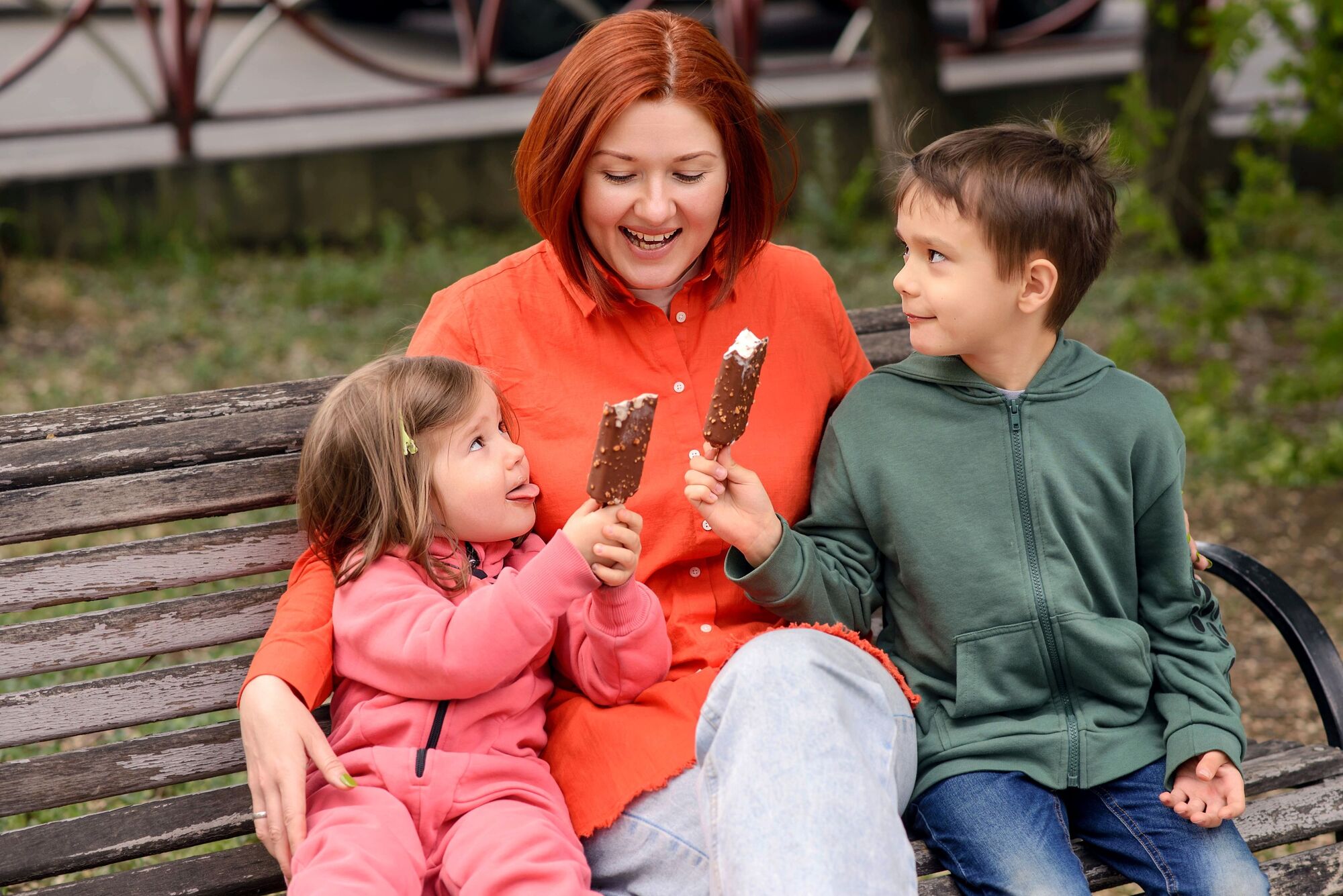 Mom and two kids shutterstock pic